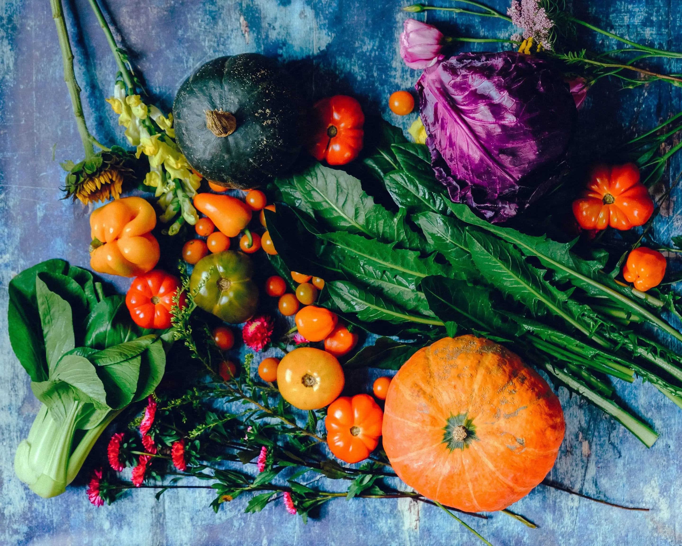 Vegetables on table fall is great for planting