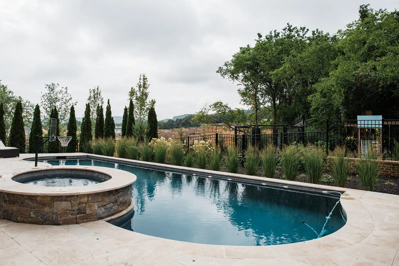 Backyard pool