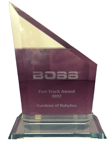Boss Fast Track Award Gardens of Babylon